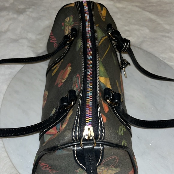 Vintage Dooney & Bourke Y2K Rainbow Printed Bitsy Bag - Picture 7 of 16